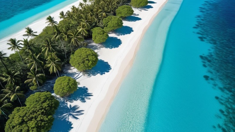 Tropical Coral Sand Beach
