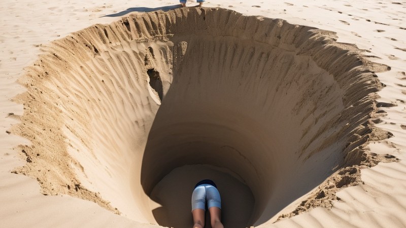 Beach Safety for Families Digging